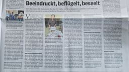 Haller Tagblatt — „Beeindruckt, beflügelt, beseelt", 25. Sommerakademie Schwäbisch Hall, 13.8.2026